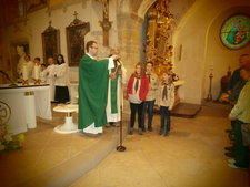 mše svatá v kostele sv. Bartoloměje
